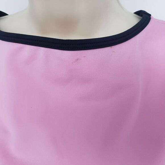 Yoga Top So Sporty Sleeveless Juniors Large w/Self Bra Color-Block Boat Neck - Picture 7 of 7